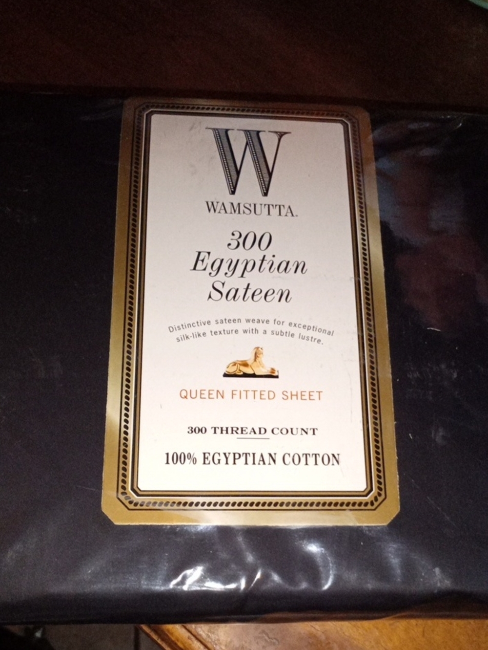 Vintage Wamsutta 300 Egyptian Sateen Queen Fitted Sheet – NEW!